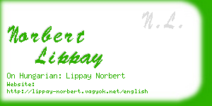 norbert lippay business card